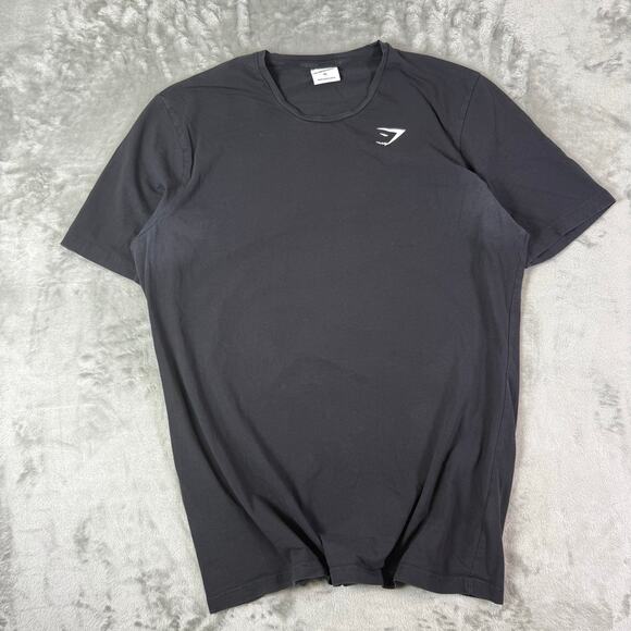 Gymshark activewear casual black gym training performance tshirt mens XL - Picture 1 of 7